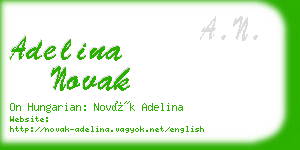 adelina novak business card